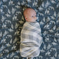 Coastal Plaid Muslin Swaddle Blanket