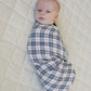 Vintage Plaid Muslin Swaddle Blanket