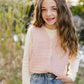 Pink Knit Button Down Vest