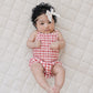 Gingham Ruched Bloomer Set