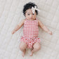 Gingham Ruched Bloomer Set