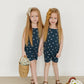 Navy Daisies Tank + Biker Short Set