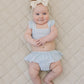 Light Blue Gingham Ruffle Bikini Set