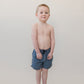 Navy Gingham Swim Shorts