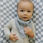 Dusty Blue Muslin Bib