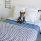 Vintage Plaid + Navy Plaid Twin Muslin Quilt