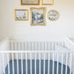 Navy Berry Muslin Crib Sheet