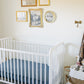 Navy Berry Muslin Crib Sheet