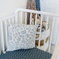 Navy Berry Muslin Crib Sheet