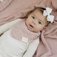Dusty Rose Muslin Bib