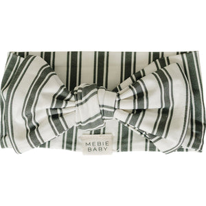 Green Stripe Bamboo Head Wrap