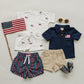 Flag Button Short Set