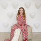 Checkered Hearts Ribbed Bamboo Cozy Set