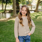 Brown Knit Button Down Cardigan