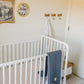 Cream Berry Muslin Crib Sheet