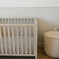 Vintage Plaid Muslin Crib Sheet