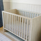 Vintage Plaid Muslin Crib Sheet