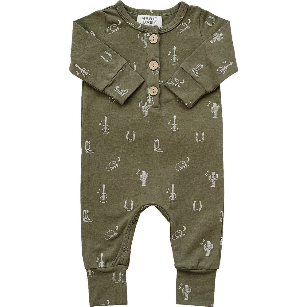 Nashville Long Sleeve Button Romper