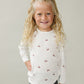 Cherry Pointelle Long Sleeve Tee