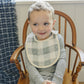 Coastal Plaid Classic Muslin Bib