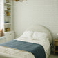 Navy Berry + Cream Berry Lace Twin Muslin Quilt