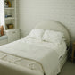Navy Berry + Cream Berry Lace Twin Muslin Quilt