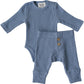 Dusty Blue Waffle Set