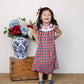 Flag Smocked Plaid Dress