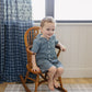 Navy Gingham Short Pajama Set