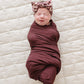 Antique Floral Ribbed Bamboo Head Wrap