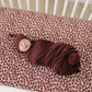 Deep Violet Ribbed Bamboo Newborn Knot Hat