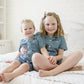 Navy Gingham Short Pajama Set