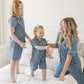 Women's Navy Gingham Lounge Set