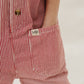 Red Stripe Overalls