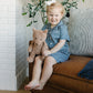 Navy Gingham Short Pajama Set