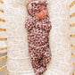 Antique Floral Ribbed Bamboo Layette Set