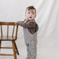 Brown Plaid Overalls