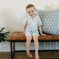 Light Blue Gingham Short Pajama Set