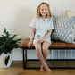 Light Blue Gingham Short Pajama Set