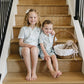 Light Blue Gingham Short Pajama Set
