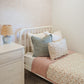 Meadow Floral + Dusty Rose Twin Muslin Quilt