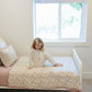Meadow Floral + Dusty Rose Twin Muslin Quilt