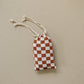 Rust Checkered Ribbed Bamboo Multi-Use Cover