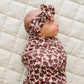 Antique Floral Ribbed Bamboo Stretch Swaddle