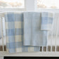 Light Blue Plaid Plush Blanket
