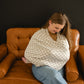 Taupe Checkered Bamboo Multi-Use Cover