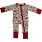 Desert Floral Ribbed Bamboo Zipper