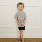 Black Pocket Cotton Shorts