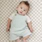 Taupe Checkered Bamboo Stretch Crib Sheet
