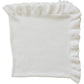 White Ruffle Knit Blanket